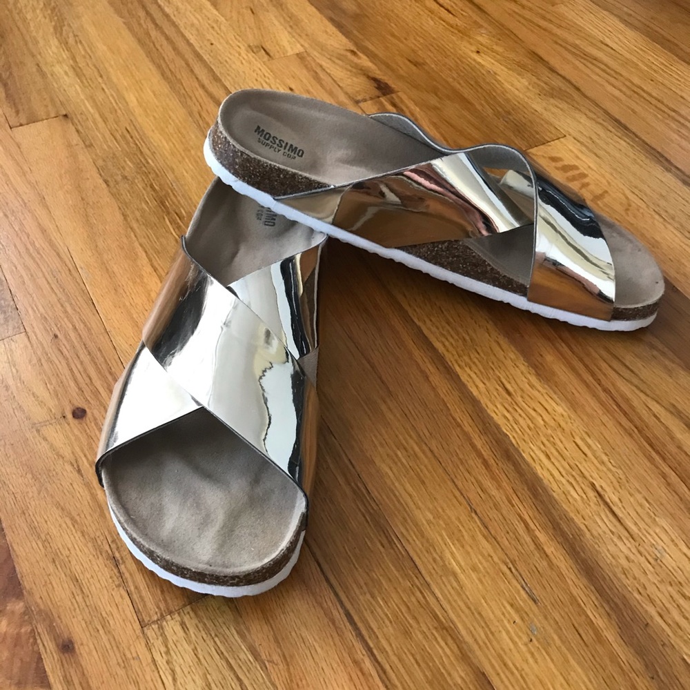 Gold Shine Sandals